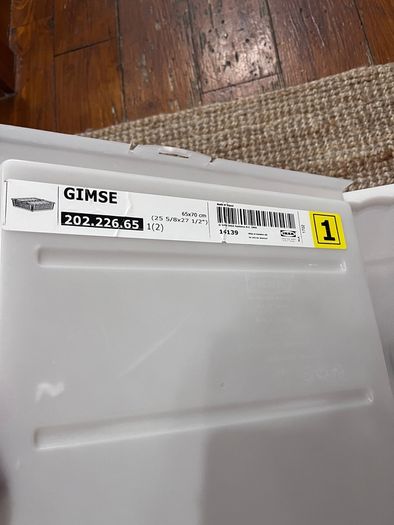 IKEA GIMSE Underbed Storage Box