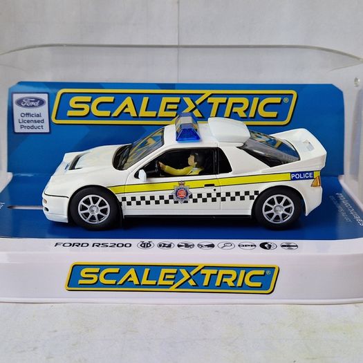 Scalextric Ford RS200 - Police Slot Car ( C4341 classic street )