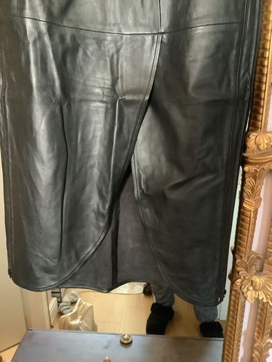 Lumy real leather skirt, new, size S