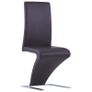 Dining Chairs with Zigzag Shape 6 pcs Brown Faux Leather Image 2