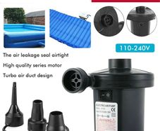 Electric Air Pump Inflator for Inflatables Camping Bed Mattress Swimming Pool