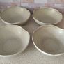 4 Heritage Moon Stoneware Bowls  Scalloped Edge Image 2