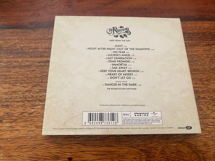 The Rasmus Hide From The Sun CD