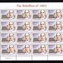 2003 Ireland Centenary of 1803 Rebellion (41c Robert Emmett, 50c Thomas Russell & 57c Anne Devlin) Plate 1B1B1B1B Commemorative Stamp Sheetlet Mint Never Hinged (MNH) Image 2