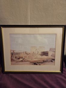 "Grand Approach to the Temple of Philae" framed print