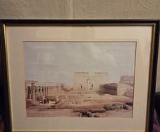 "Grand Approach to the Temple of Philae" framed print