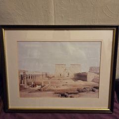 "Grand Approach to the Temple of Philae" framed print