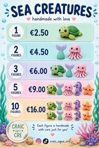 Sea creatures Craft kits