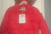 Brand New Never Worn Pyrenex Aviator Fur Girls Down Jacket Age 14 Mascotte Red