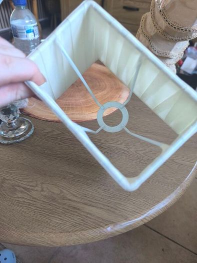 small white rectangular lamp shade