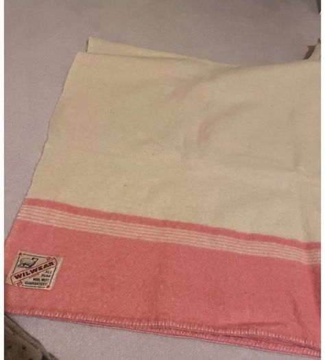 Vintage wool blanket Large