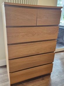 Ikea Malm 6 Drawer Chest of Drawers