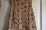 F&amp;F Beige crochet summer shirt blouse S NEW