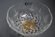 SALE!  KILLARNEY CRYSTAL Small Footed Bowl with 22 carat gold finishing