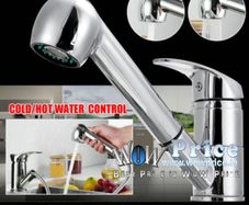 Brushed Nickel Kitchen Faucet Detachable Handheld Sprayer Single Hole Pull Out Spout Kitchen Sink Mixer Tap
