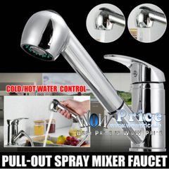 Brushed Nickel Kitchen Faucet Detachable Handheld Sprayer Single Hole Pull Out Spout Kitchen Sink Mixer Tap