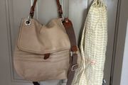 Genuine leather Orla Kiely shoulder bag with dust bag