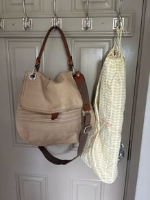 Genuine leather Orla Kiely shoulder bag with dust bag