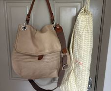 Genuine leather Orla Kiely shoulder bag with dust bag