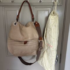 Genuine leather Orla Kiely shoulder bag with dust bag