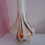 Handblown glass vase. Opaline glass, Coloured glass vase,Home decor. Flower vase. Image 6