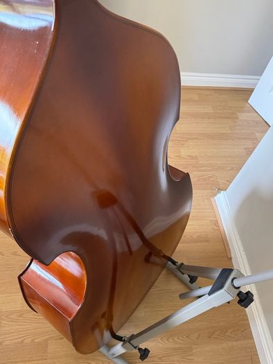 Double Bass 3/4 size with stand and carry case