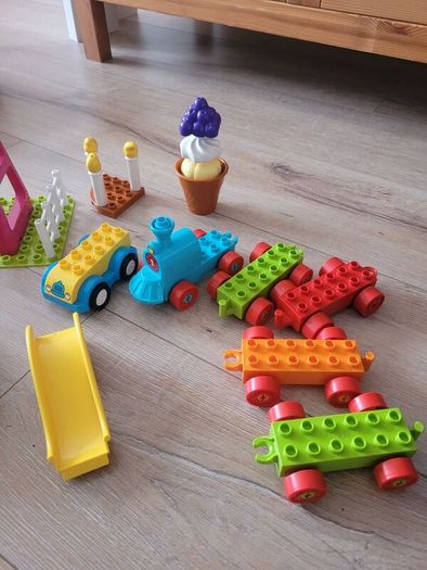 big box of Lego Duplo and bricks