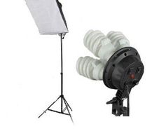 One Continuous Soft Box Light Kit 4 Head