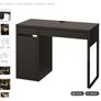 Ikea Micke Desk Black/Brown Image 5