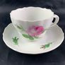 Antique Meissen pink Rose pattern Tea Cup and Saucer Image 2