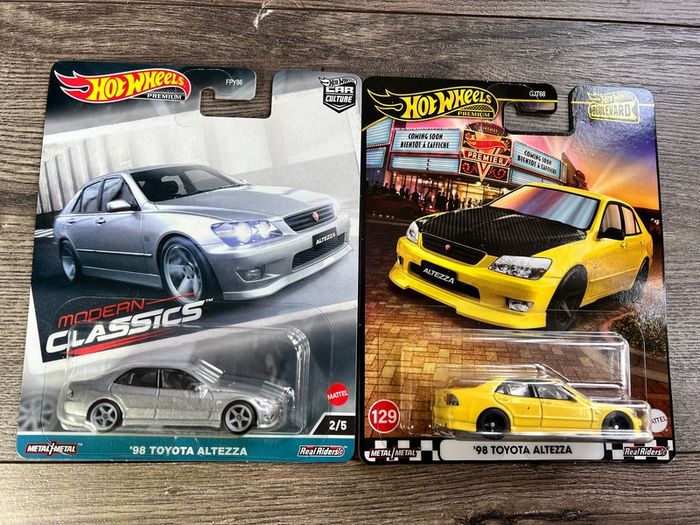 2 X Toyota Altezza hot wheels premium