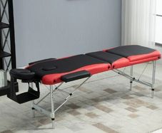 Portable Massage Table, with Carrying Case, Lightweight Couch Spa Beauty Bed with Adjustable Height, Aluminium Frame