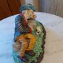 Figurine  man and his dog. Image 3