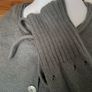 Knitted cardigan Odd Molly with a tie-neck front buttons grey size S Image 4