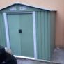 7 x 4ft Metal Garden Shed, Outdoor Storage Tool House with Ventilation Slots Image 3