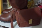 boots and bag boots new bag used once