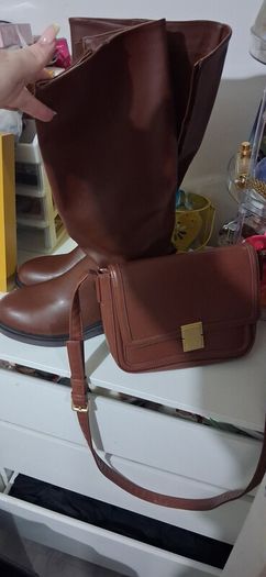 boots and bag boots new bag used once