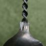 Vintage Sterling Silver Ball Finial  Twist Handle Nut Scoop Spoon 16,7g Image 10