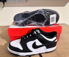 Nike Dunk Low GS Panda Black size 4