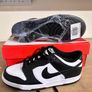 W Nike Dunk Low Panda Black and White Size 4 Image 3