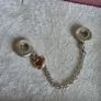 Pandora Family Heart safety chain charm very good condition hallmarked Image 5