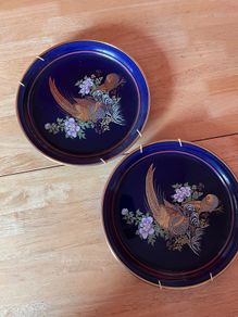 2x Vintage Arklow Pottery Oriental Paradise Decorative Plates