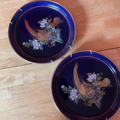 2x Vintage Arklow Pottery Oriental Paradise Decorative Plates