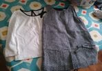 Baby Gap black and white herringbone dress and matching top