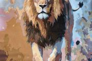 Lion painting
