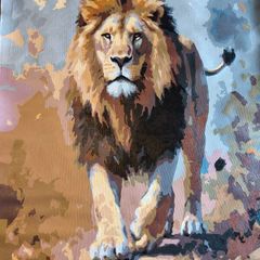 Lion painting