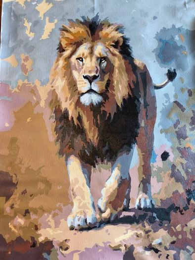 Lion painting