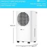 FREE EXPRESS SHIPPING 10L Portable & Compact Dehumidifier 10 Litre, Digital Display, Continuous Drainage and 24Hr Timer Function, Ideal for Home Image 8