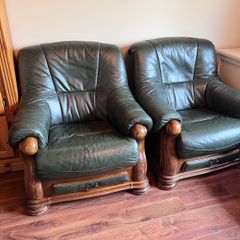 Three piece suite- 2seater + 2 armchairs