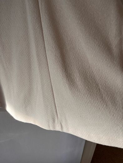 Cream midi skirt